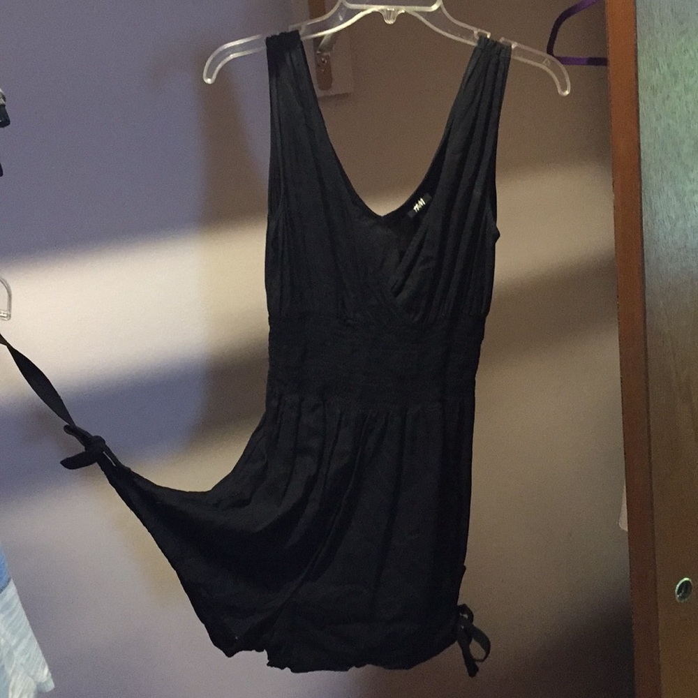 HM Black Sleeveless Romper Jumpsuit short